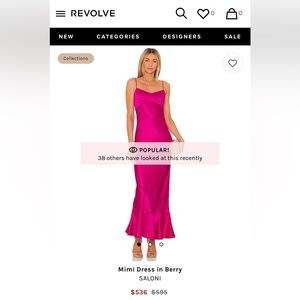 SALONI silk maxi dress